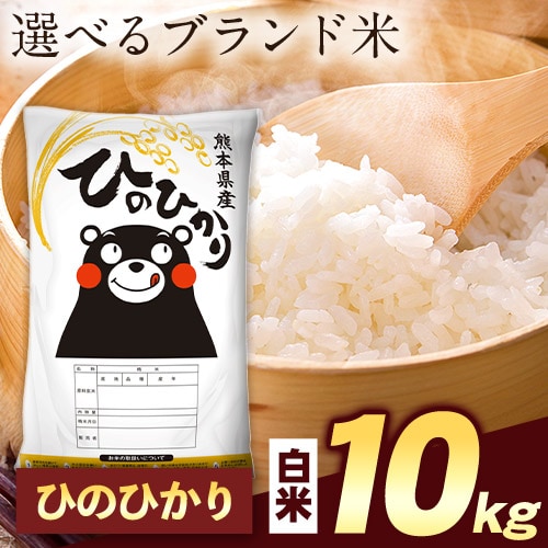 【計10kg(5kg×2袋)】令和7年産 熊本県産選べる三大銘柄米 白米【ヒノヒカリ】