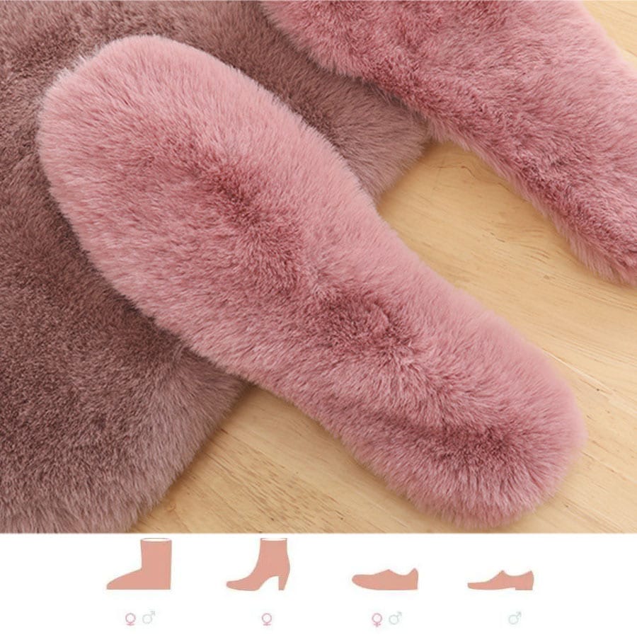 【ピンク/40(25.0cm)】もこもこインソール