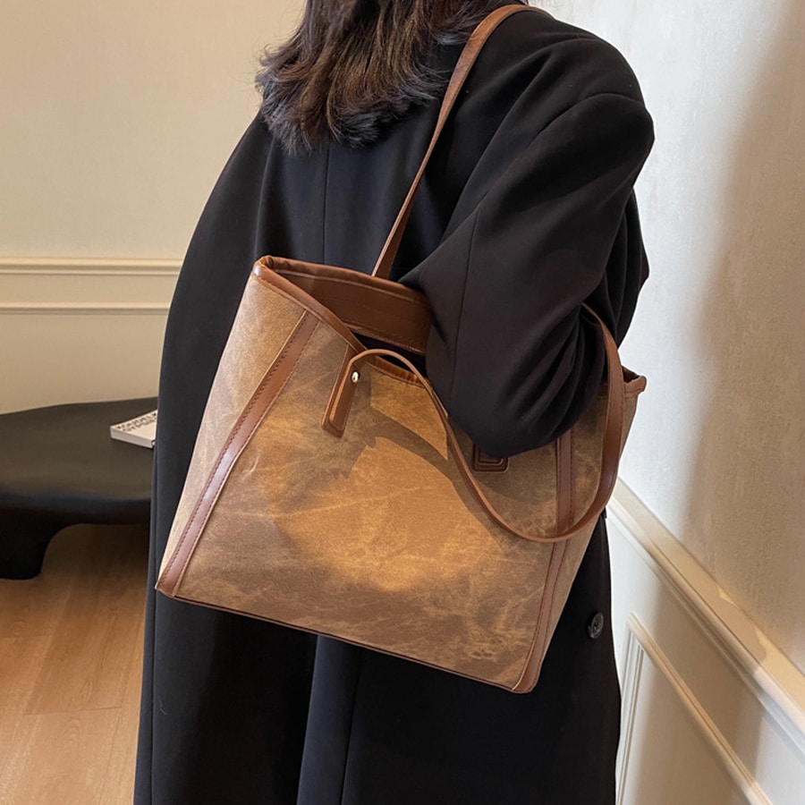 【カーキ】トートバッグ