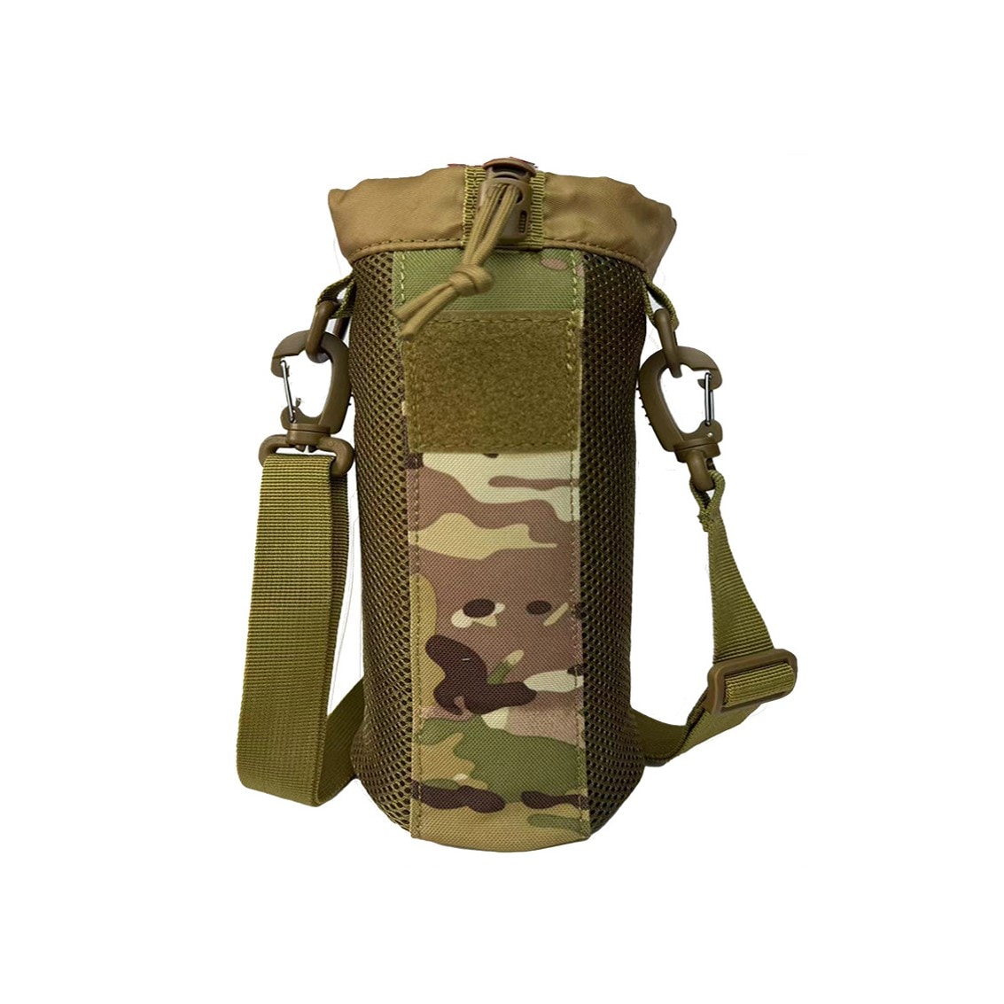 【迷彩カーキ】水筒カバー ボトルホルダー 最大1.5L