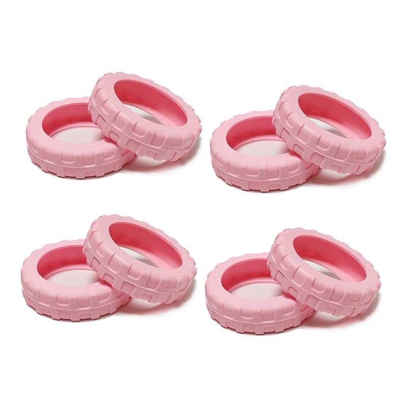 【ピンク/L】キャスターカバー 8個セット