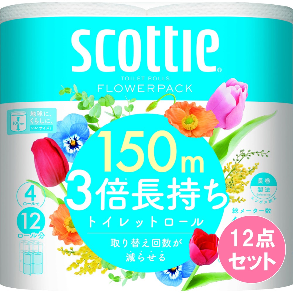 スコッティフラワーパック3倍シングル 4R×12点セット