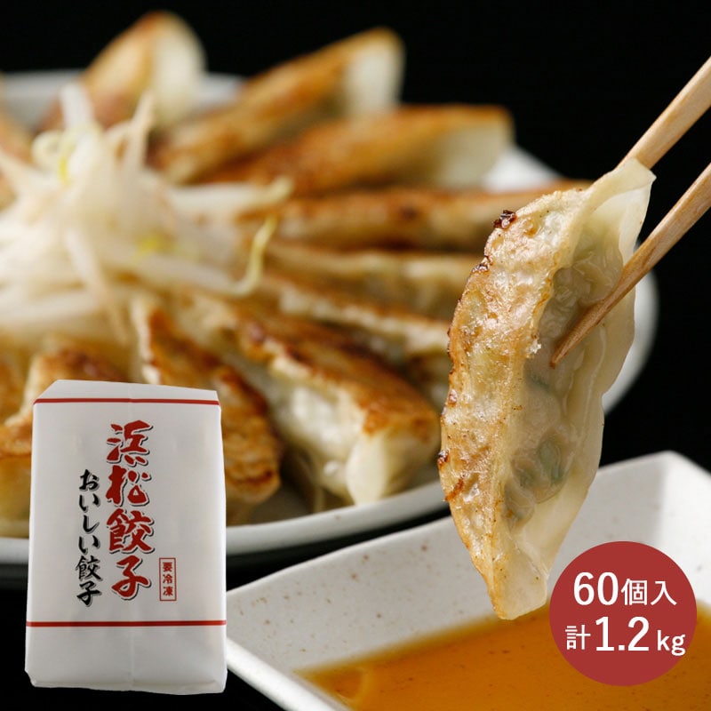 【計1200g/60個入】特選浜松餃子