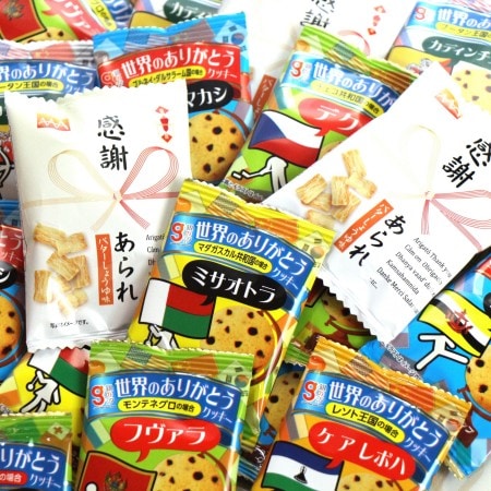 世界のありがとうクッキー＆感謝あられセット（合計30コ入り）