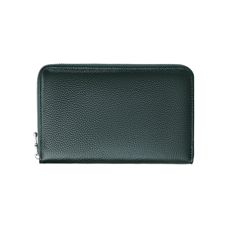 【ダークグリーン】スキミング防止 通帳＆マルチカードケース