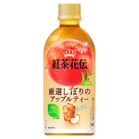 【48本】紅茶花伝 厳選しぼりアップルティー440ml PET