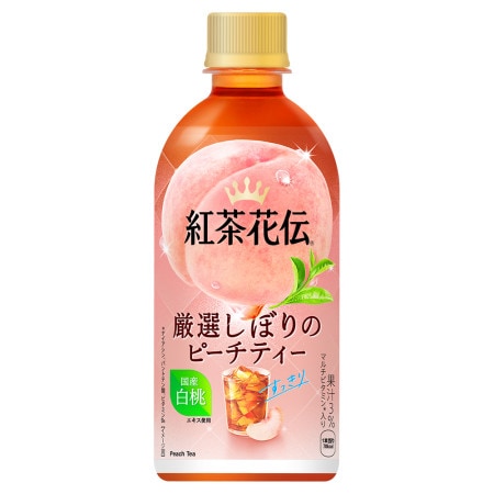 【24本】紅茶花伝 厳選しぼりピーチティー440ml PET