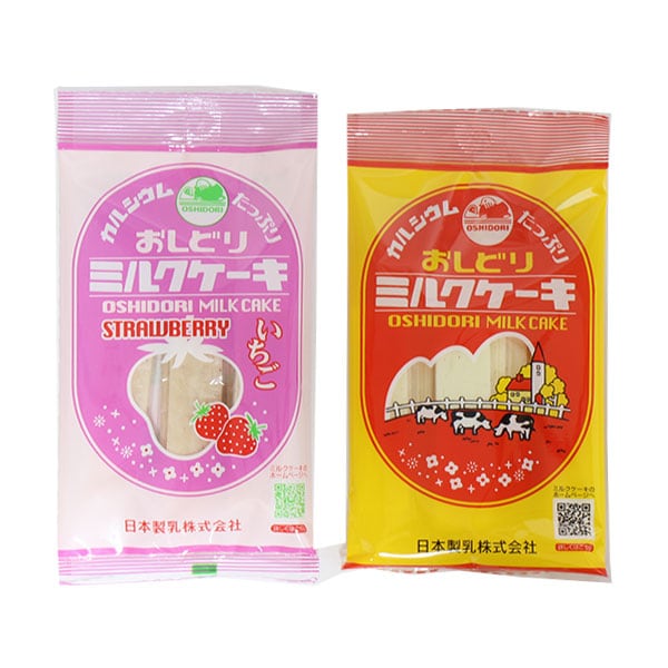 日本生乳 おしどりミルクケーキ 詰め合わせ（ミルク・いちご）計2コ