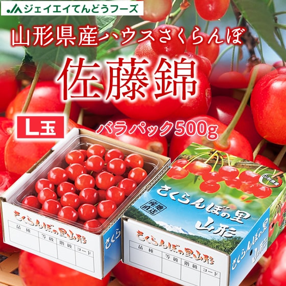 【予約受付】4/20~30順次出荷秀品【500g/Lサイズ】 山形県産ハウスさくらんぼ佐藤錦