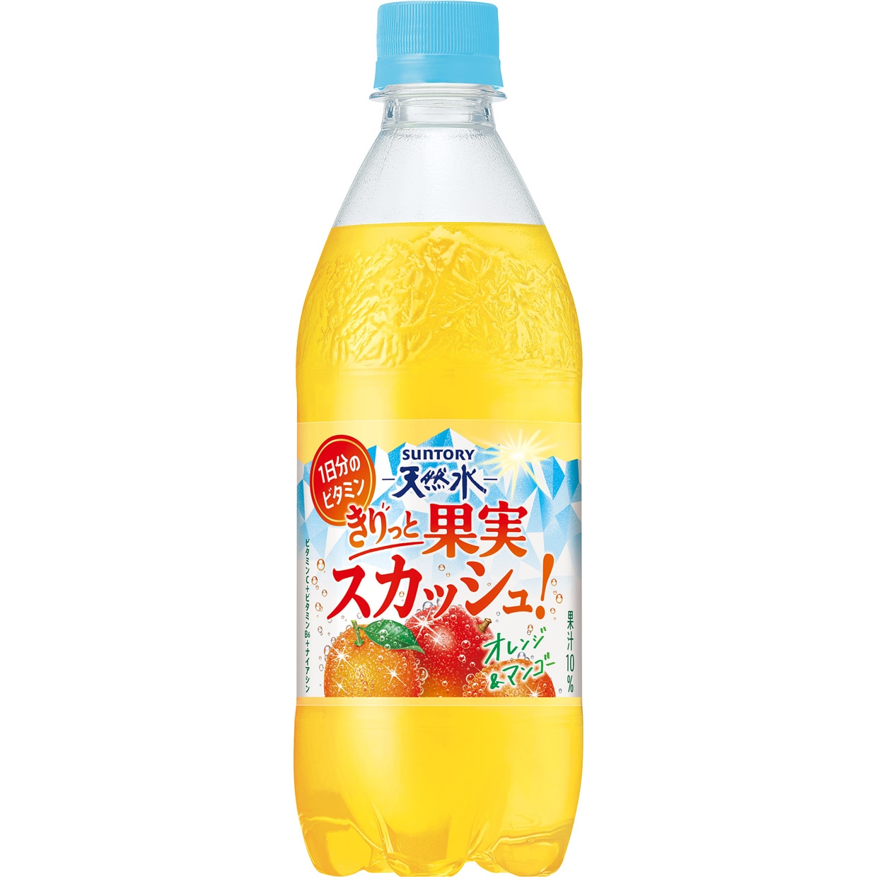 サントリー天然水 きりっと果実スカッシュ！ オレンジ＆マンゴー 500ml×24本