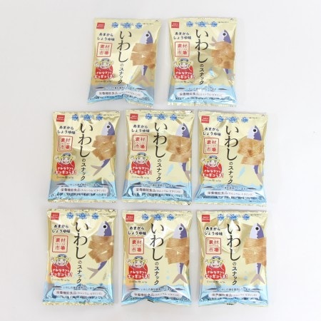【8コ】おやつカンパニー いわしのスナック あまからしょうゆ味 小袋 14g