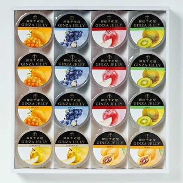 【賞味期限要確認】【(75g×16個)×2箱】銀座千疋屋 銀座「冬」ゼリー2箱セット(包装済)