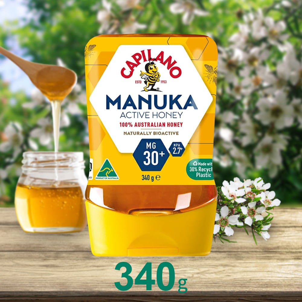 【340g×1本】カピラーノアクティブマヌカハニーMG30+ 100％オーストラリア産