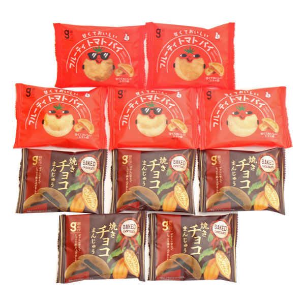 【2種・計10コ】銀の汐 焼きチョコまんじゅう・フルーティトマトパイ