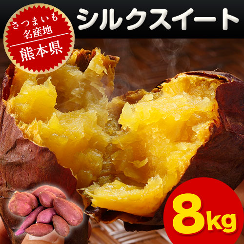 【8kg】熊本県産 シルクスイート※ご家庭用(サイズ大中小不揃い)