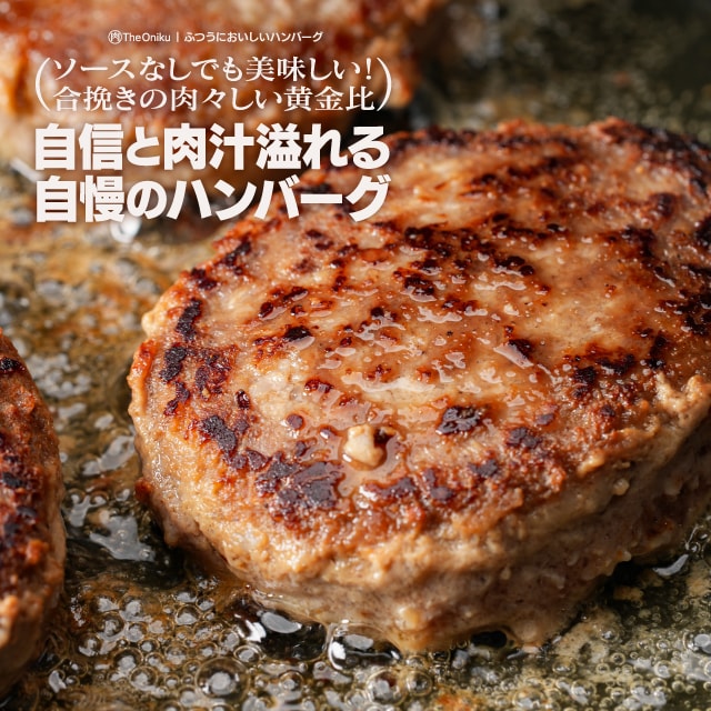 【520g(130g×4)】ふつうにおいしいハンバーグ
