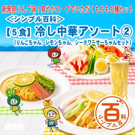＜シンプル百科＞【5食】冷やし中華アソート2