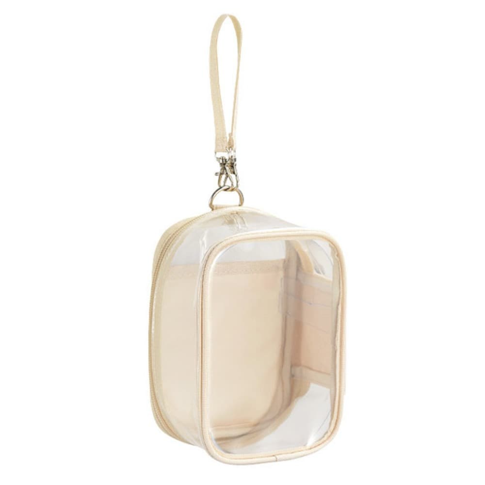 【ベージュ】クリアぬいポーチ
