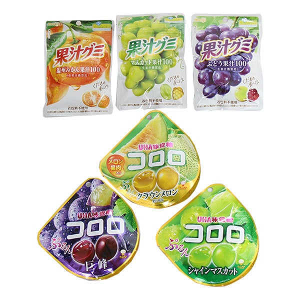 もぎたての果実感！フルーティ系グミ 食べ比べセット【6コ】