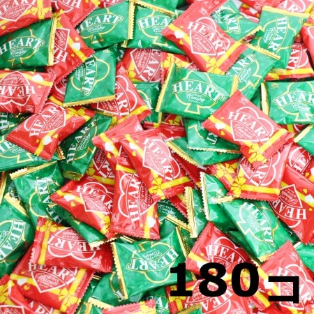 不二家 ハートチョコレート（ピーナッツ・クリスピー）【180コ】＜クール便＞