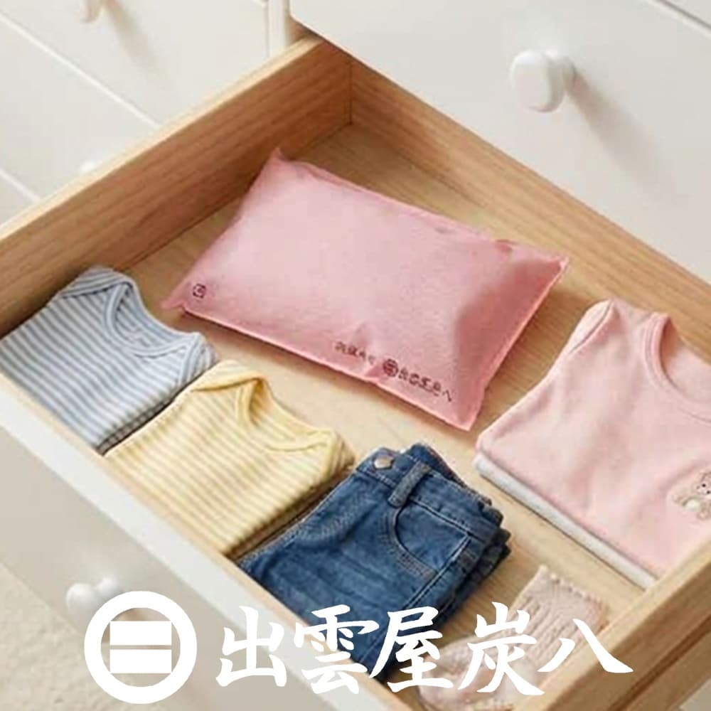 調湿木炭「炭八」タンス用（ピンク）×5袋
