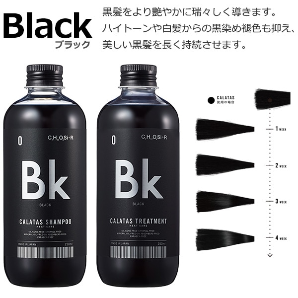 CALATAS HEAT CARE シャンプー＆トリートメントセット　ブラック