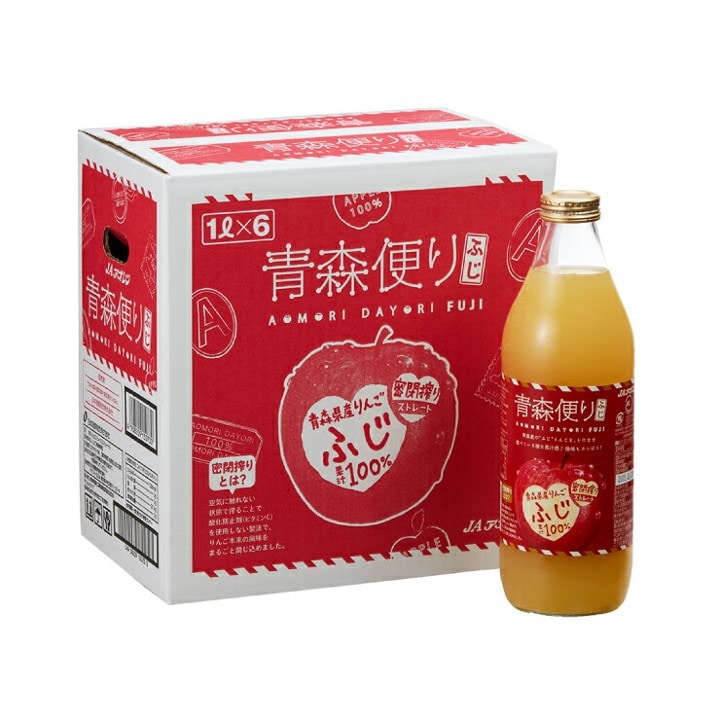 アオレン 青森便り ふじ 密閉搾り 1000ml×6本