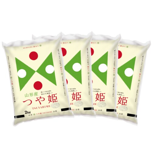 【計8kg/2kg×4袋】【精米】令和7年産 山形県産つや姫 白米