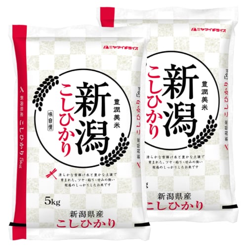 【計10kg/5kg×2袋】[精米] 令和7年産 新潟県産コシヒカリ 白米
