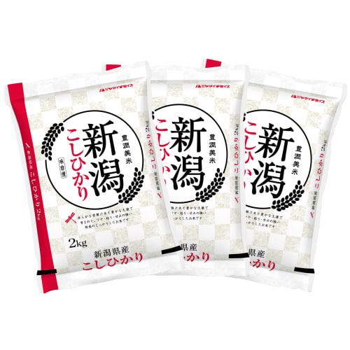 【計6kg(2kg×3袋)】[精米] 令和7年産 新潟県産コシヒカリ 白米