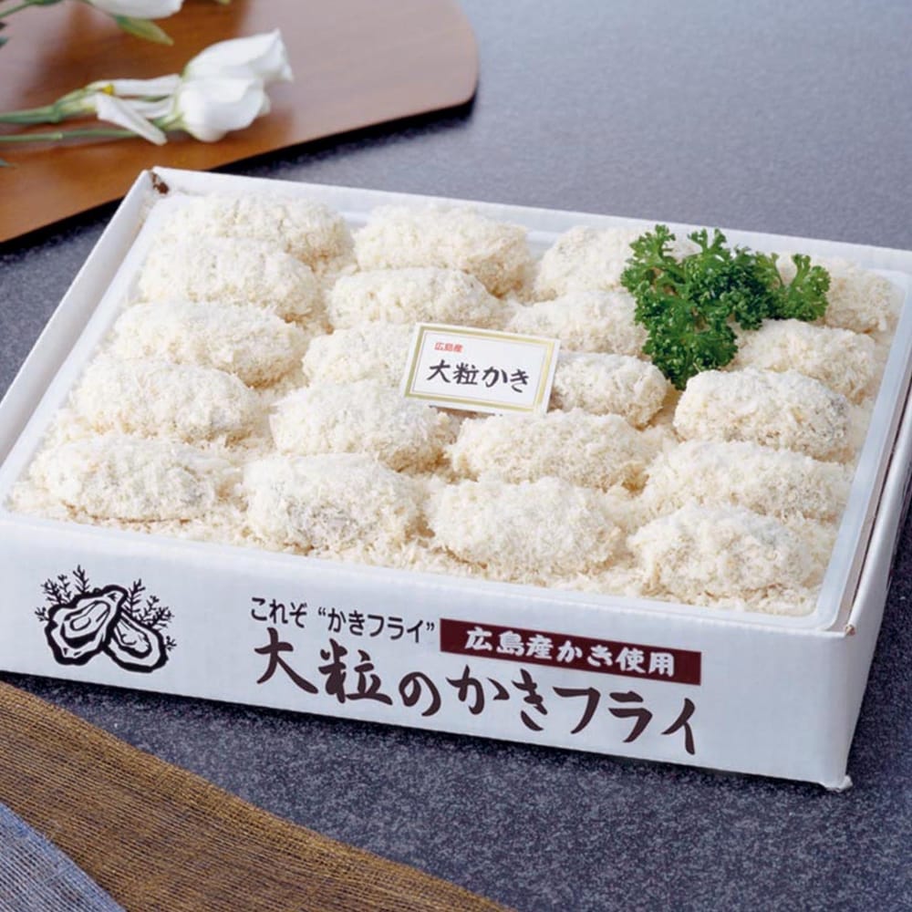 【20個入り/計700g】広島産 大粒のかきフライ／広島産の大粒かきを使いころもは焙焼パン粉を使用♪
