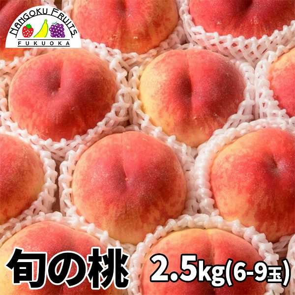 【予約受付】6月下旬~順次出荷【山梨 他】2.5kg　旬の桃