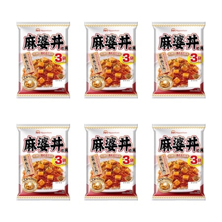 【計18袋】日本ハム 麻婆丼の具 [140g×3袋]×6パック