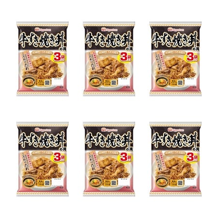 【計18袋】日本ハム 牛すき焼き丼の具 [95g×3袋]×6パック