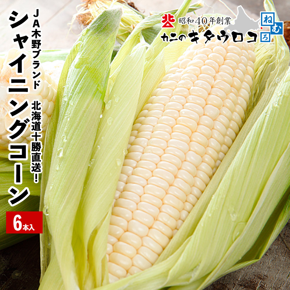【予約受付】8/1~順次出荷【6本入】まるでフルーツ? 畑のスイーツ♪シャイニングコーン