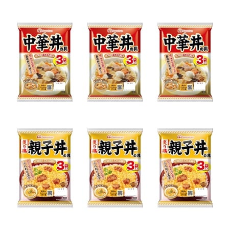 【2種/計18袋】日本ハム 中華丼＆親子丼の具
