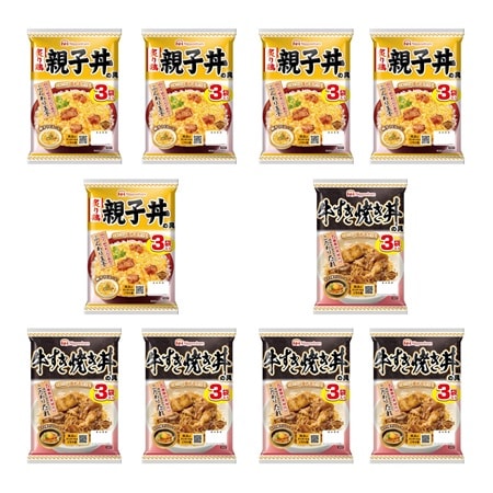 【2種/計30袋】日本ハム 親子丼＆牛すき焼き丼の具