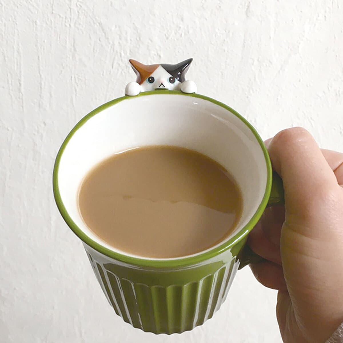 にらめっこ猫マグ 三毛猫【熨斗可】