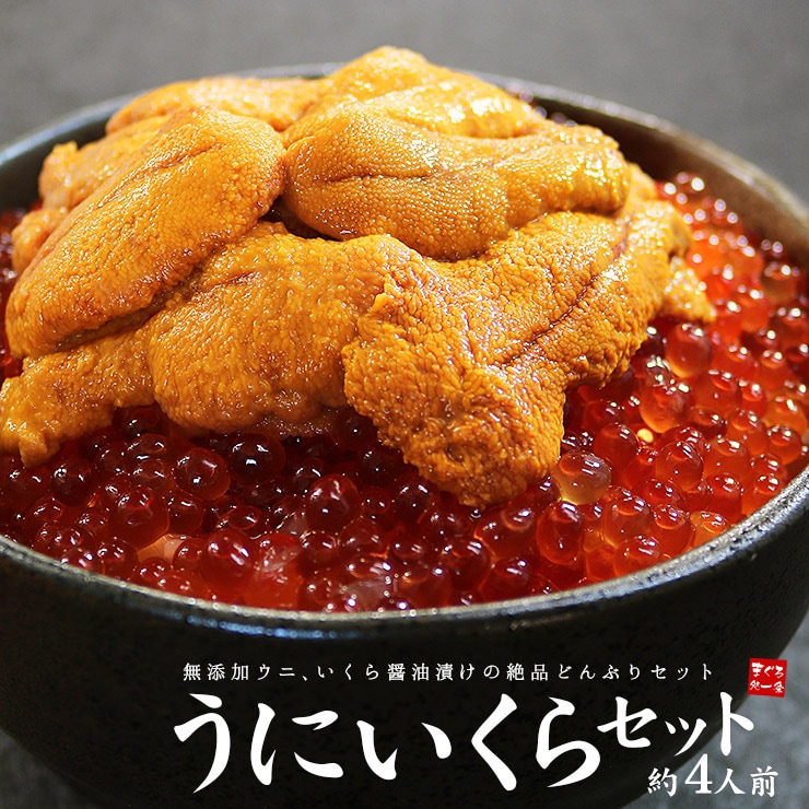 【計340g】うに いくらセット 海鮮丼 海鮮セット[[ウニイクラセット-2p]