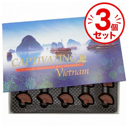 【3箱】ベトナムのお土産!!　ハロン湾扇型チョコレート