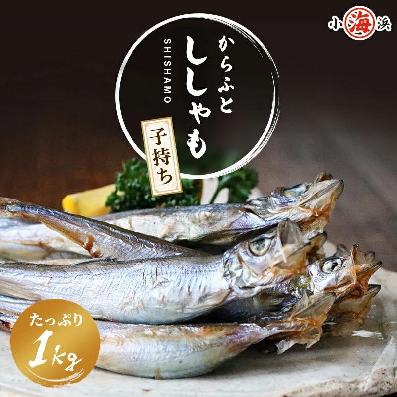 【計1kg (500g×2袋) 】国内生産 子持ちからふとししゃも