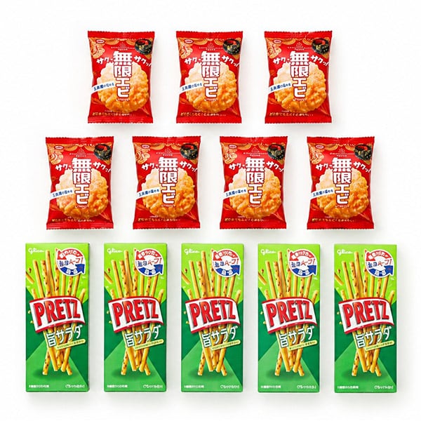 34gプリッツ＜旨サラダ＞と1枚無限エビセット