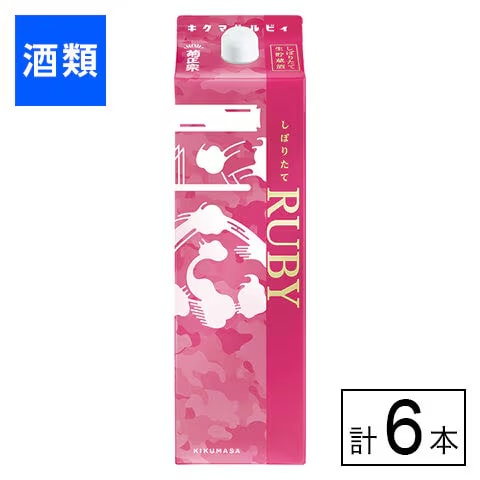 菊正宗 しぼりたてギンルビィ パック 1800ml×6本