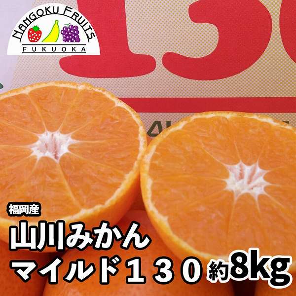 【予約受付】11月下旬~順次出荷【福岡】約8kg　山川みかん マイルド130