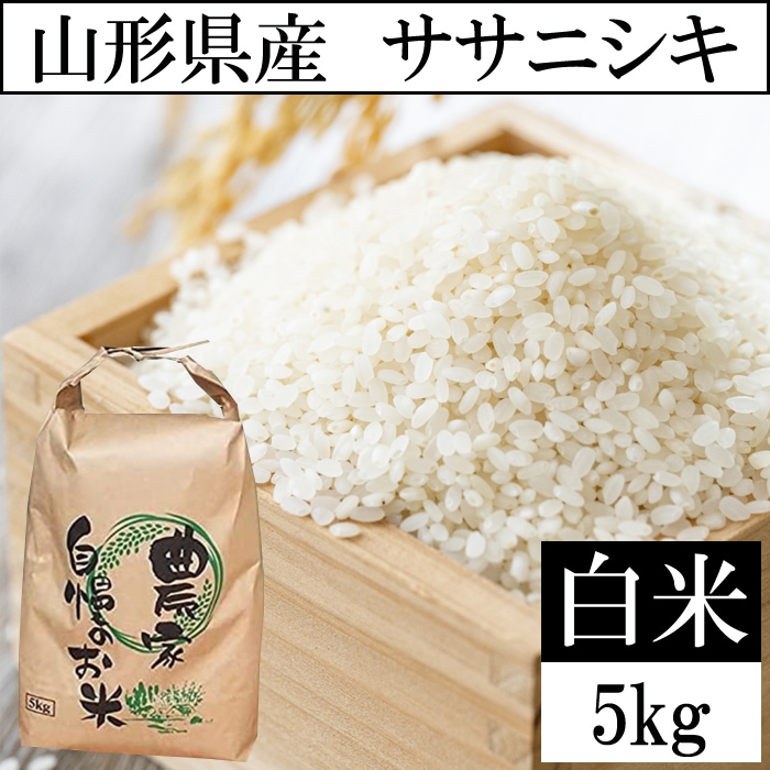 【5kg】令和8年産 山形県産 ササニシキ 精米 当日精米
