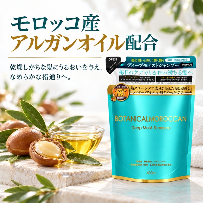 【2個組】MOROCCANボタニカルシャンプー 400ml