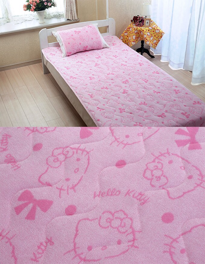 ハローキティ敷パッド (2枚セット)/ピンクを税込・送料込でお試し