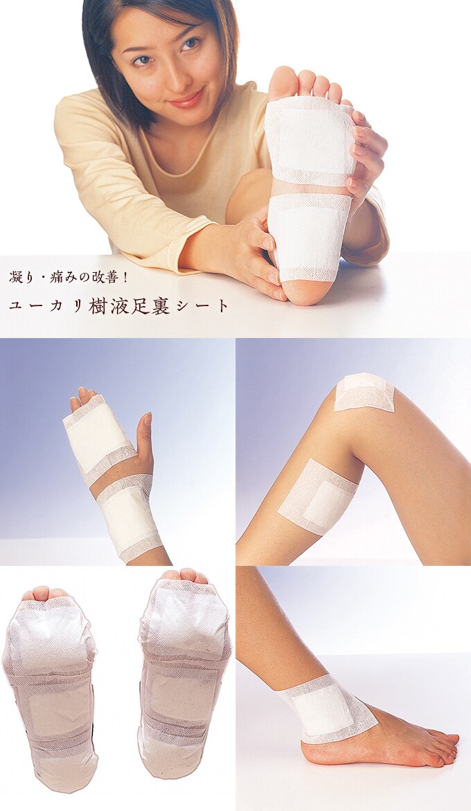 40枚入 ユーカリ樹液足裏シート 凝り 痛みの改善 を税込 送料込でお試し サンプル百貨店 アーネスト株式会社