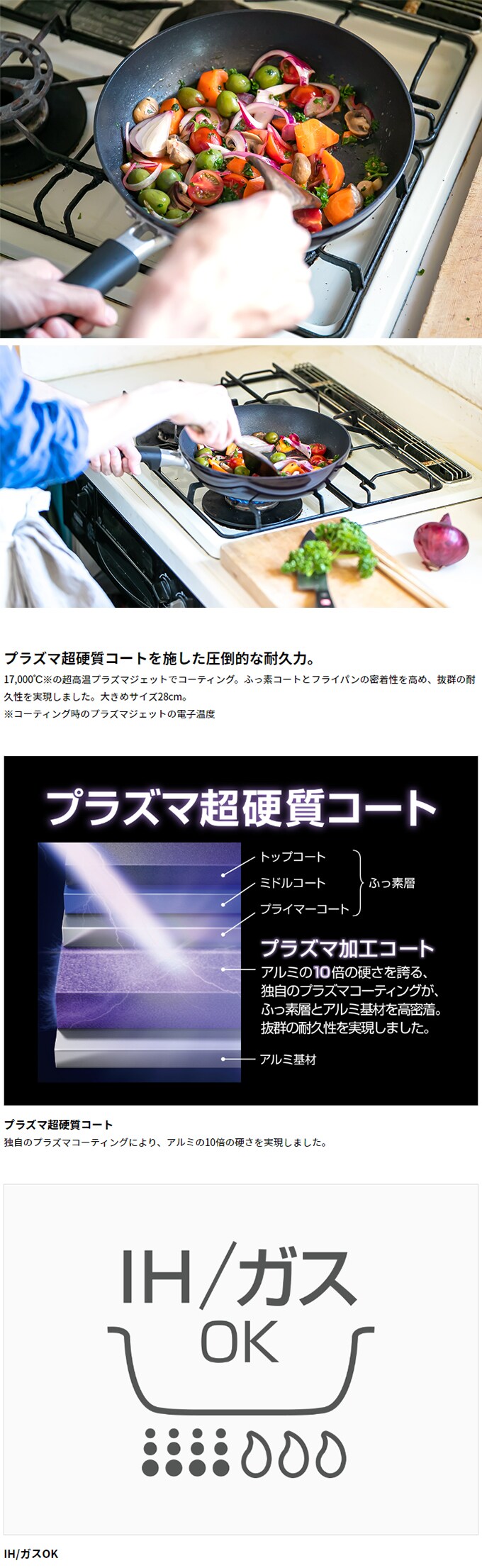 28cm サーモス Thermos フライパン プラズマ超硬質コート Ih対応 Kfc 028 Bkを税込 送料込でお試し サンプル百貨店 サーモス Thermos