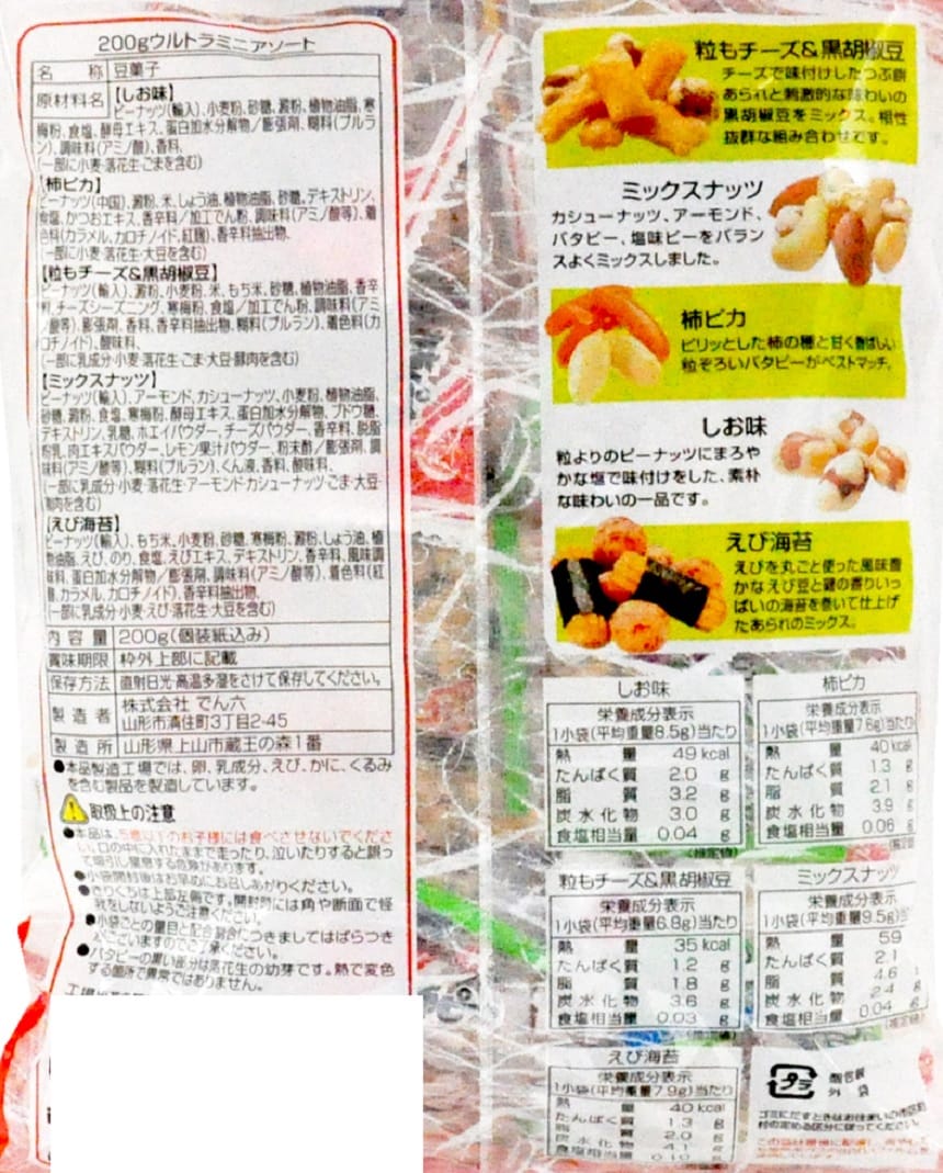 ウルトラミニアソート 200gを税込・送料込でお試し｜サンプル百貨店